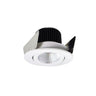 Nora Lighting 2" Iolite LED Round Adjustable Gimbal, 800Lm / 14W, 5000K, White Finish