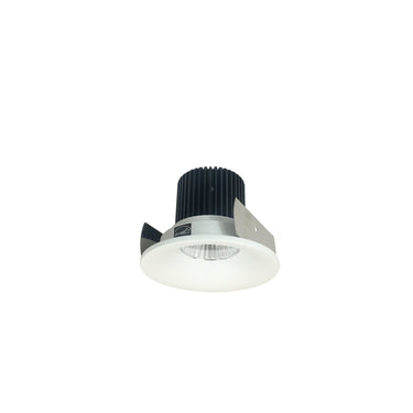 Nora Lighting 2" Iolite LED Round Bullnose, 1000Lm / 14W, 3000K, Matte Powder White Finish