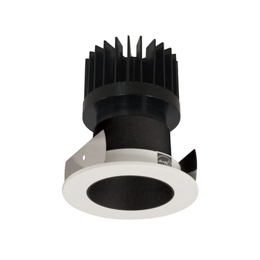 Nora Lighting 2" Iolite LED Round Reflector, 1500Lm/2000Lm/2500Lm Varies By Housing, Comfort Dim, Black Reflector / White Flange