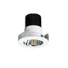 Nora Lighting 2" Iolite LED Round Reflector, 1000Lm / 14W, 4000K, Specular Clear Reflector / Matte Powder White Flange