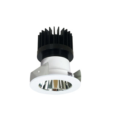 Nora Lighting 2" Iolite LED Round Reflector, 1500Lm/2000Lm/2500Lm Varies By Housing, 5000K, Specular Clear Reflector / Matte Powder White Flange