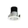 Nora Lighting 2" Iolite LED Round Reflector, 1000Lm / 14W, 3500K, Haze Reflector / White Flange