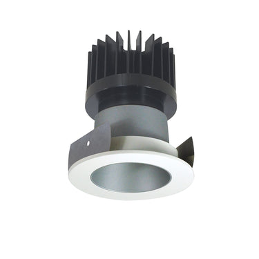 Nora Lighting 2" Iolite LED Round Reflector, 1500Lm/2000Lm/2500Lm Varies By Housing, Comfort Dim, Haze Reflector / Matte Powder White Flange