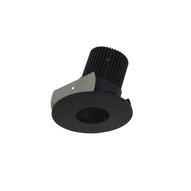 Nora Lighting 2" Iolite LED Round Adjustable Pinhole, 1000Lm / 14W, 3000K, Black Pinhole / Black Flange