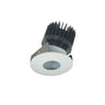 Nora Lighting 2" Iolite LED Round Adjustable Pinhole, 1500Lm/2000Lm/2500Lm Varies By Housing, 3500K, Matte Powder White Pinhole / Matte Powder White Flange