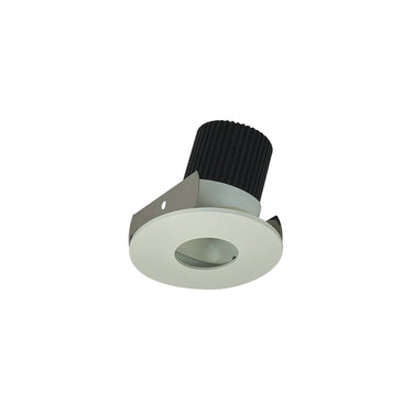 Nora Lighting 2" Iolite LED Round Adjustable Pinhole, 800Lm / 14W, Comfort Dim, White Pinhole / White Flange