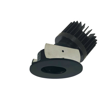 Nora Lighting 2" Iolite LED Round Adjustable Slot Aperture, 1500Lm/2000Lm/2500Lm Varies By Housing, 2700K, Black Slot Aperture / Black Flange