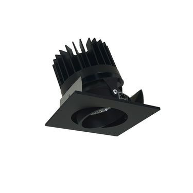 Nora Lighting 2" Iolite LED Square Adjustable Cone Reflector, 1500Lm/2000Lm/2500Lm Varies By Housing, 3500K, Black Reflector / Black Flange