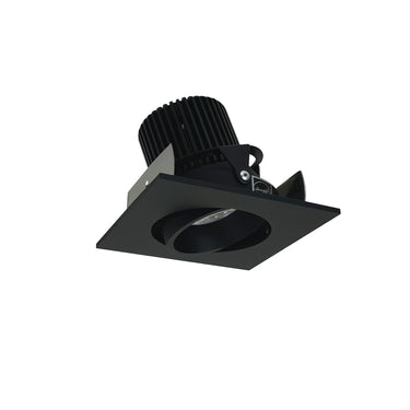 Nora Lighting 2" Iolite LED Square Adjustable Cone Reflector, 10-Degree Optic, 800Lm / 12W, 4000K, Black Reflector / Black Flange