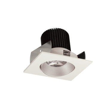 Nora Lighting 2" Iolite LED Square Adjustable Cone Reflector, 10-Degree Optic, 800Lm / 12W, 2700K, Haze Reflector / White Flange