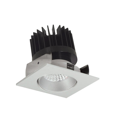 Nora Lighting 2" Iolite LED Square Adjustable Cone Reflector, 1500Lm/2000Lm/2500Lm Varies By Housing, 2700K, Haze Reflector / White Flange