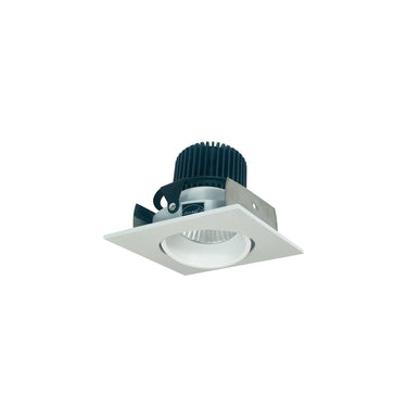 Nora Lighting 2" Iolite LED Square Adjustable Cone Reflector, 1000Lm / 14W, 4000K, Matte Powder White Reflector / Matte Powder White Flange