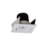 Nora Lighting 2" Iolite LED Square Adjustable Cone Reflector, 1000Lm / 14W, 3000K, White Reflector / White Flange
