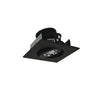 Nora Lighting 2" Iolite LED Square Adjustable Gimbal, 10-Degree Optic, 850Lm / 12W, 3000K, Black Finish
