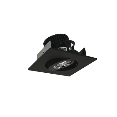 Nora Lighting 2" Iolite LED Square Adjustable Gimbal, 10-Degree Optic, 850Lm / 12W, 3500K, Black Finish