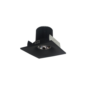 Nora Lighting 2" Iolite LED Square Bullnose, 10-Degree Optic, 800Lm / 12W, 3000K, Black Finish