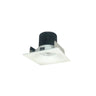 Nora Lighting 2" Iolite LED Square Bullnose, 1000Lm / 14W, 5000K, Matte Powder White Finish
