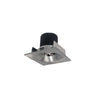 Nora Lighting 2" Iolite LED Square Bullnose, 10-Degree Optic, 800Lm / 12W, 3500K, Natural Metal Finish