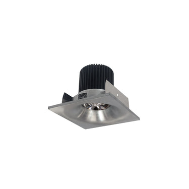 Nora Lighting 2" Iolite LED Square Bullnose, 10-Degree Optic, 800Lm / 12W, 3500K, Natural Metal Finish