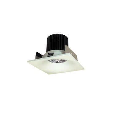 Nora Lighting 2" Iolite LED Square Bullnose, 10-Degree Optic, 800Lm / 12W, 3500K, White Finish
