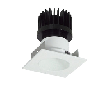 Nora Lighting 2" Iolite LED Square Reflector With Round Aperture, 1500Lm/2000Lm/2500Lm Varies By Housing, Comfort Dim, Matte Powder White Reflector / Matte Powder White Flange