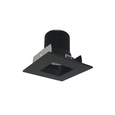 Nora Lighting 2" Iolite LED Square Reflector With Square Aperture, 1000Lm / 14W, 3000K, Black Reflector / Black Flange