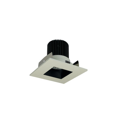 Nora Lighting 2" Iolite LED Square Reflector With Square Aperture, 1000Lm / 14W, 2700K, Black Reflector / White Flange