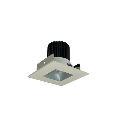 Nora Lighting 2" Iolite LED Square Reflector With Square Aperture, 1000Lm / 14W, 4000K, Haze Reflector / White Flange