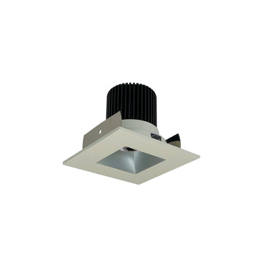 Nora Lighting 2" Iolite LED Square Reflector With Square Aperture, 10-Degree Optic, 800Lm / 12W, 3000K, Haze Reflector / White Flange