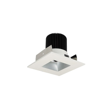 Nora Lighting 2" Iolite LED Square Reflector With Square Aperture, 10-Degree Optic, 800Lm / 12W, 2700K, Haze Reflector / Matte Powder White Flange