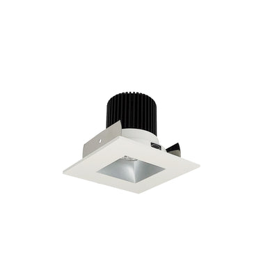 Nora Lighting 2" Iolite LED Square Reflector With Square Aperture, 1000Lm / 14W, 4000K, Haze Reflector / Matte Powder White Flange