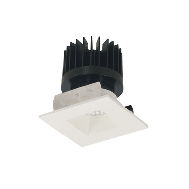 Nora Lighting 2" Iolite LED Square Reflector With Square Aperture, 1500Lm/2000Lm/2500Lm Varies By Housing, Comfort Dim, Matte Powder White Reflector / Matte Powder White Flange