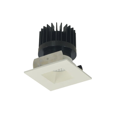 Nora Lighting 2" Iolite LED Square Reflector With Square Aperture, 1500Lm/2000Lm/2500Lm Varies By Housing, 3500K, White Reflector / White Flange