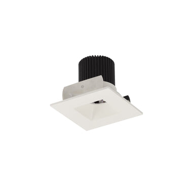 Nora Lighting 2" Iolite LED Square Reflector With Square Aperture, 10-Degree Optic, 800Lm / 12W, 3000K, White Reflector / White Flange