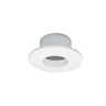 Nora Lighting 1" Iolite Can-Less Round Downlight Trim, Matte Powder White Finish