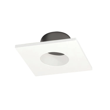 Nora Lighting 1" Iolite Can-Less Square Downlight Trim, White Finish