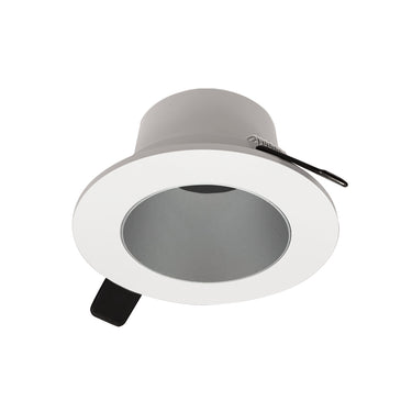 Nora Lighting 2" Iolite Can-Less Round Downlight Trim, Haze Reflector / White Flange