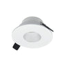 Nora Lighting 2" Iolite Can-Less Round Pinhole Trim, Matte Powder White Finish