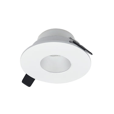 Nora Lighting 2" Iolite Can-Less Round Pinhole Trim, Matte Powder White Finish