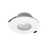Nora Lighting 4" Iolite Can-Less Round Pinhole Trim, Matte Powder White Finish