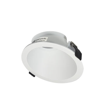 Nora Lighting 4" Iolite Can-Less Slope Trim, Matte Powder White Finish
