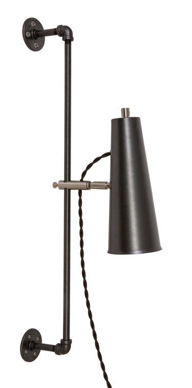 House of Troy Norton Adjustable LED Wall Swings in Granite with Satin Nickel Accents