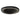 Nora 4" Black Stepped Metal Baffle Trim with White Metal Ring detail photo