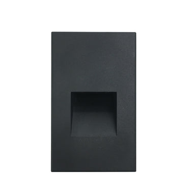 3000K Black – Nora Ari LED Step Light with Vertical Wall Wash Face Plate, 2.5W product photo