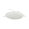 Nora 6" Albalite Shower Lens with Metal Trim, White product photo
