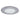 Nora 6" Albalite Shower Lens with Metal Trim, White detail photo