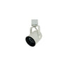 White – Nora Mini Baffle Round Back Cylinder Track Head, MR16 product photo