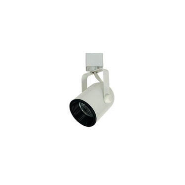 White – Nora Mini Baffle Round Back Cylinder Track Head, MR16 product photo