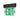 Black Double Face, Mirrored Acrylic Green – Nora Surface Adjustable LED Edge-Lit Exit Sign, 2 Circuit, 6" Letters product photo