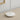 Matte White Finish Nevis Accent Rechargeable Table Lamp: Close-Up View of Modern Design